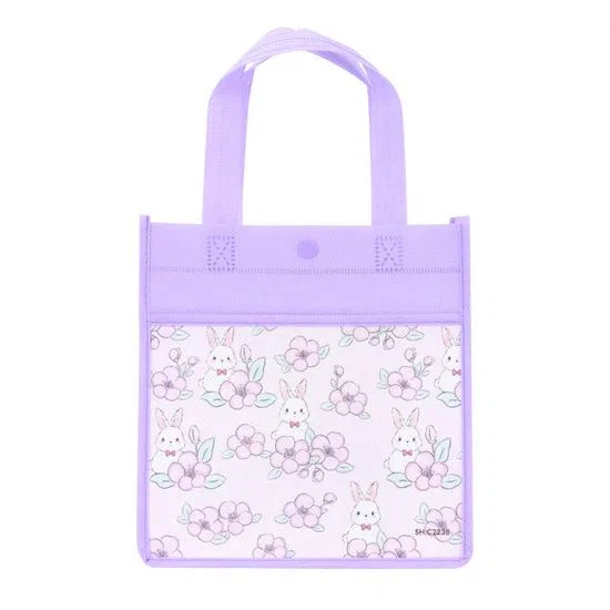 Logo Custom Handle Meddal RPET Bag Siopa Laminol Nonwoven